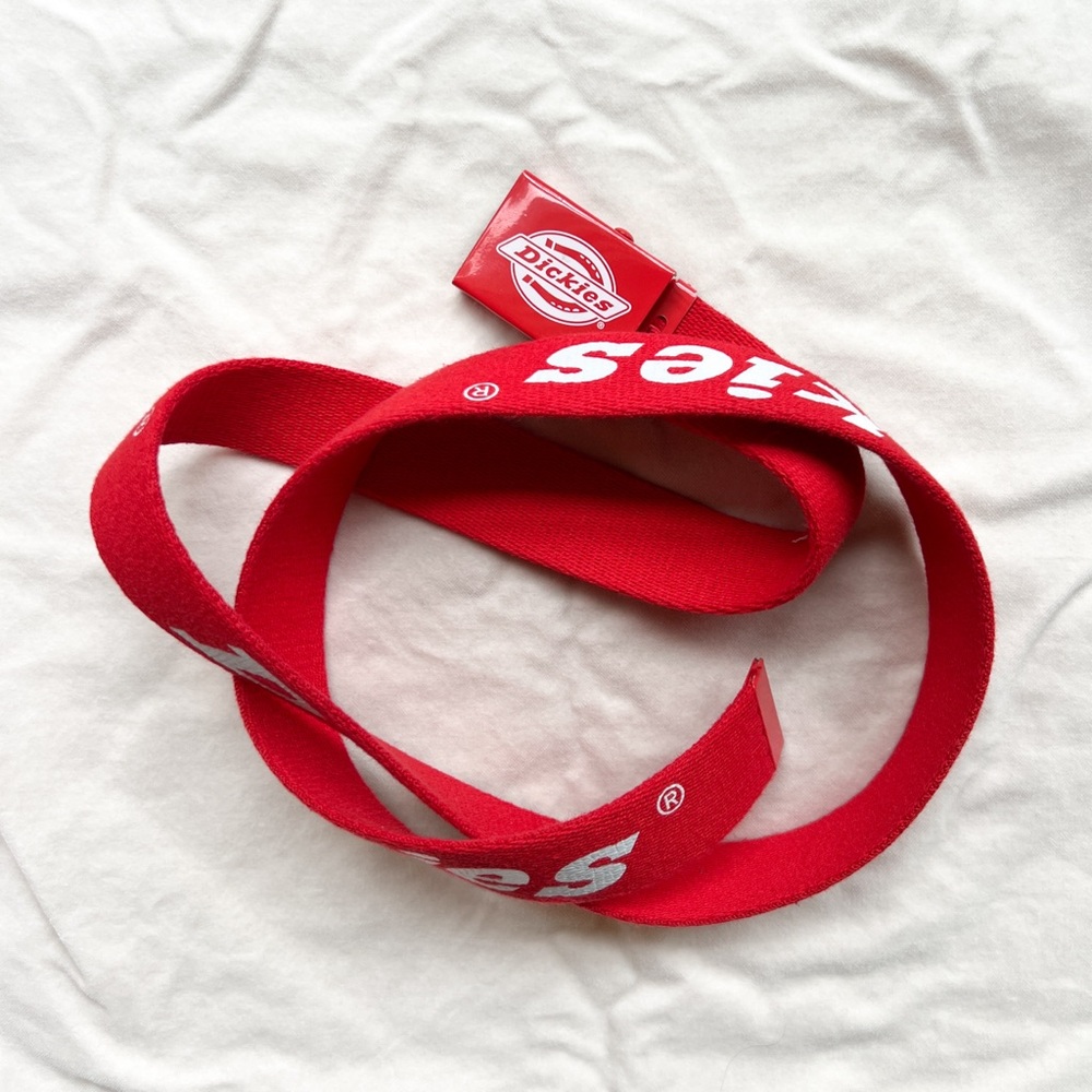 Dickies Red Belt Web Logo